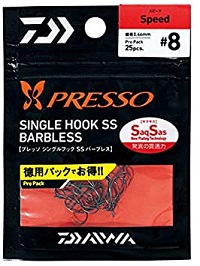 Presso Single Hook Barbless SSBL Speed