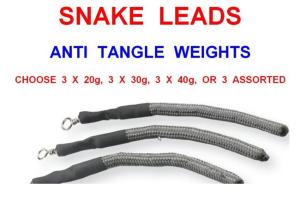 Snake lead (pendolino morbido)20gr busta di 3 pcs