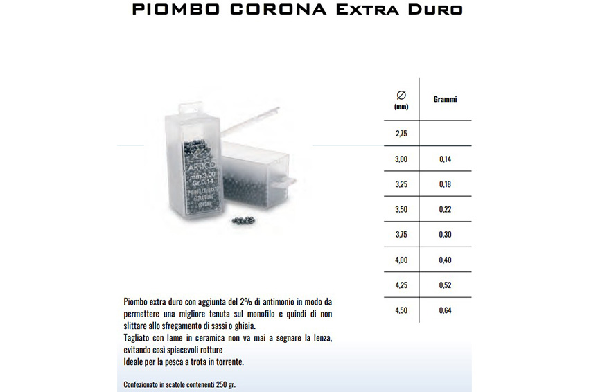 Artico Piombo Corona Extra Duro