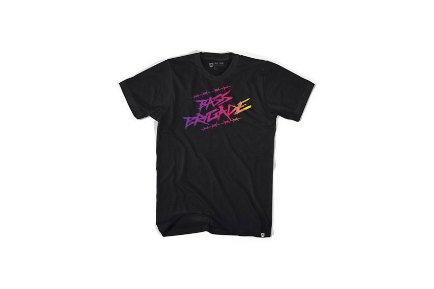 WIRED GRADIENT TEE BK-BLACK