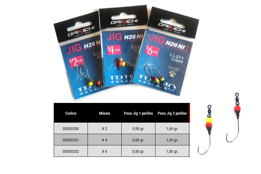 Testina Jig H26NI Light Game Iridio