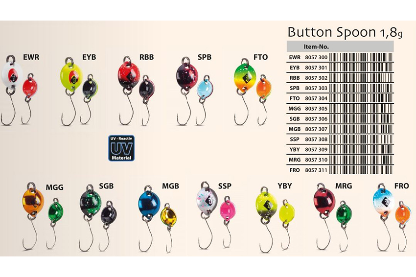 IT Button Spoon 1.8gr Iron Trout