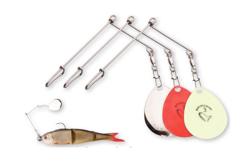 Spinnerbite Arm colorado blade kit-SColore:Red/wh