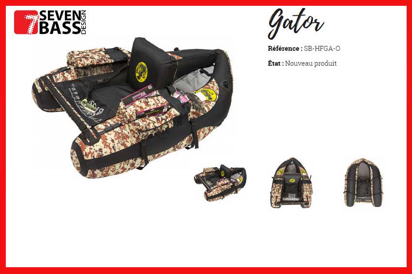 Seven Bass Belly Boat GATOR Seven Bass