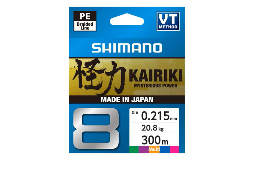 Shimano Trecciato Kairiki 8 Multicolor 300mt