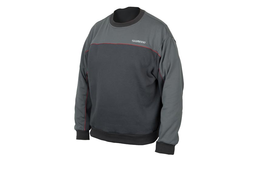 SHIMANO Round Neck Sweater Grigio Tg:XXL