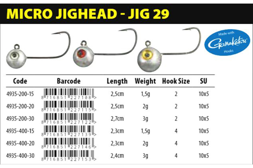 Micro Jig Head Spro Jig-29